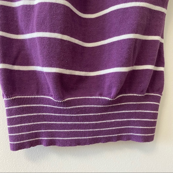 POINT ZERO PURPLE SWEATER VEST WITH COLLAR - Picture 4 of 6